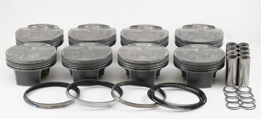 Picture of Mahle MS Piston Set of 8 Ford 5.2L Voodoo 315cid 3.710in Bore 3.661 Stk 5.9 Rod .827 Pin 7.8cc 12CR