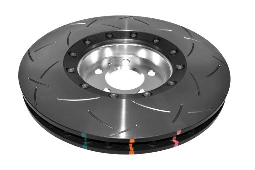 Picture of DBA 14 - 17 Audi A8 Quattro 4.0L 5000 Fully Assembled 2 - Pc Silver Hat T3 Slot Rotor 380mm x 36mm