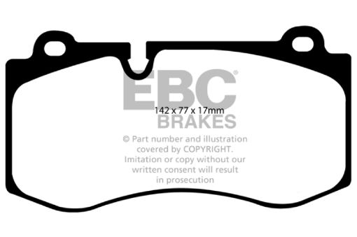Picture of EBC 07 - 08 Mercedes - Benz CL550 5.5 Yellowstuff Front Brake Pads
