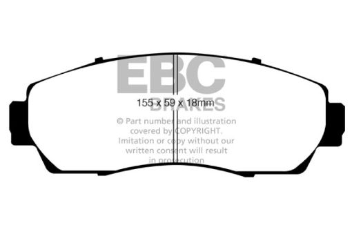 Picture of EBC 07 - 09 Acura RDX 2.3 Turbo Yellowstuff Front Brake Pads
