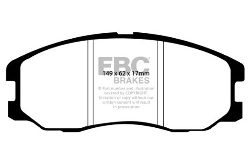 Picture of EBC 07 - 09 Chevrolet Equinox 3.4 Yellowstuff Front Brake Pads