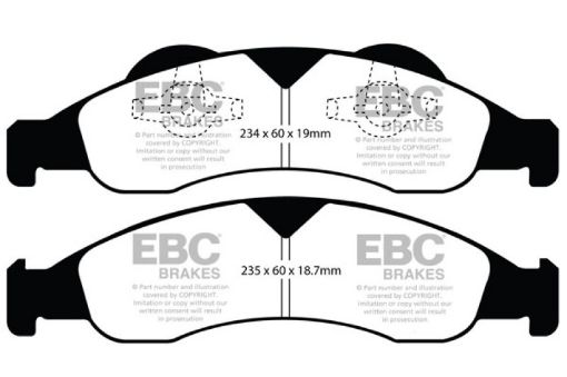 Picture of EBC 07 - 09 Ford Expedition 5.4 2WD Yellowstuff Front Brake Pads