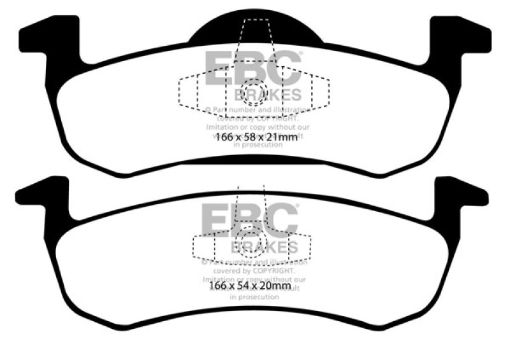 Picture of EBC 07 - 09 Ford Expedition 5.4 2WD Yellowstuff Rear Brake Pads