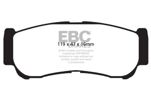 Picture of EBC 07 - 09 Hyundai Santa Fe 2.7 Yellowstuff Rear Brake Pads