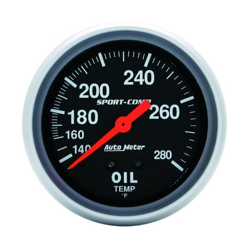 Picture of Autometer 2 - 58in 140 - 280 Degree F Mechanical 12ft Oil Temp Sport - Comp Gauge