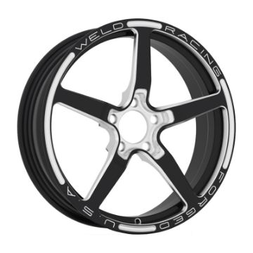 Picture of Weld Alumastar 1 - Piece 18x6 5x120 BP 3.2in BS Black Wheel - Non - Beadlock