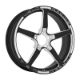Picture of Weld Alumastar 1 - Piece 18x6 5x120 BP 3.2in BS Black Wheel - Non - Beadlock