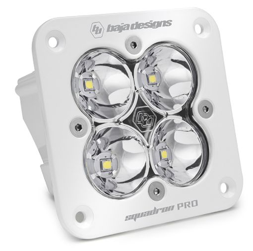 Picture of Baja Designs Squadron Pro WorkScene Pattern White Flush Mount LED Light Pod - Clear