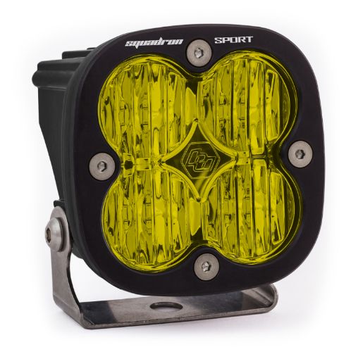 Picture of Baja Designs Squadron Sport Wide Cornering Black LED Light Pod Pattern - Amber