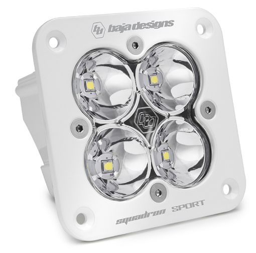 Picture of Baja Designs Squadron Spot Pattern White Sport Flush Mount LED Light Pod - Clear