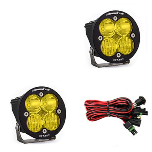 Picture of Baja Designs Squadron R Sport DrivingCombo Pair LED Light Pods - Amber