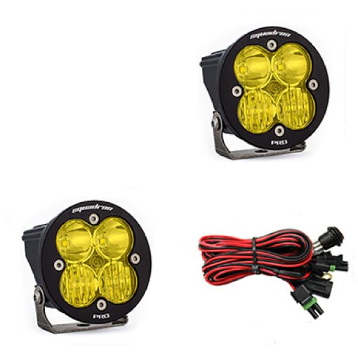 Picture of Baja Designs Squadron R Pro DrivingCombo Pair LED Light Pods - Amber