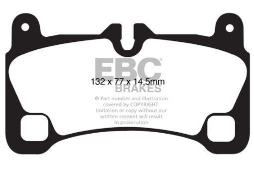 Picture of EBC 08 Porsche Cayenne 4.8 Turbo Extra Duty Rear Brake Pads