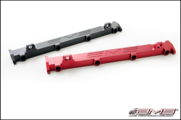 Picture of AMS Performance 03 - 07 Misubishi EVO VIIIIX CNC Machined Aluminum Fuel Rail - Black