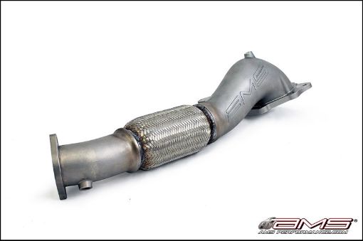 Picture of AMS Performance 08 - 15 Mitsubishi EVO X Widemouth Downpipe wTurbo Outlet Pipe