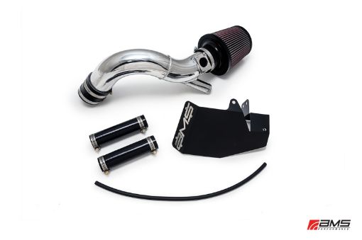 Picture of AMS Performance 08 - 15 Mitsubishi EVO X Replacement Intake Pipe wMAF Housing Bungs - Polished