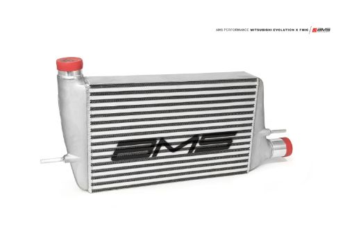 Picture of AMS Performance 08 - 15 Mitsubishi EVO X Front Mount Intercooler wModular Cast End Tanks Logo
