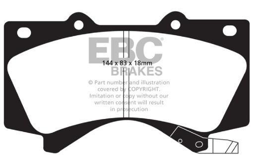 Picture of EBC 08 Lexus LX570 5.7 Extra Duty Front Brake Pads