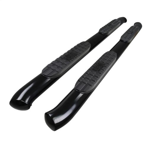 Picture of Westin 19 - 20 ChevroletGMC SilveradoSierra 1500 Double Cab PRO TRAXX 4 Oval Nerf Step Bars - Black