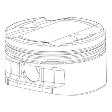 Picture of CP Radial Wall Low Tension Flex Vent Oil Ring - 4.140 Bore 3.0mm .150