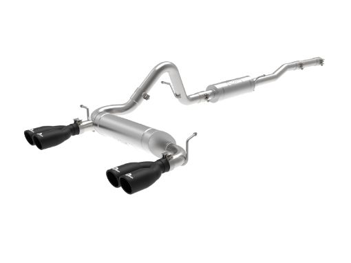 Picture of aFe Vulcan Series 2.5in 304SS Cat - Back Exhaust 07 - 18 Jeep Wrangler (JK) V6 - 3.63.8L w Black Tips