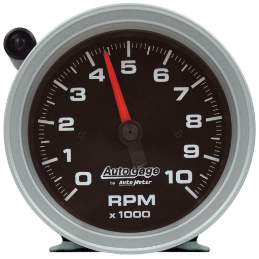 Picture of AutoMeter Tachometer Gauge 10K RPM 3 34in Pedestal wExt. Shift - Light - Black DialBlack Case