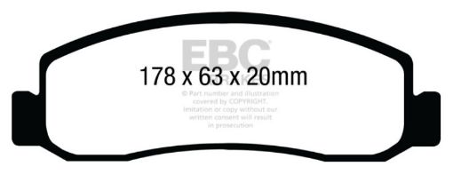 Picture of EBC 08 - 10 Ford F250 (inc Super Duty) 5.4 (2WD) Extra Duty Front Brake Pads