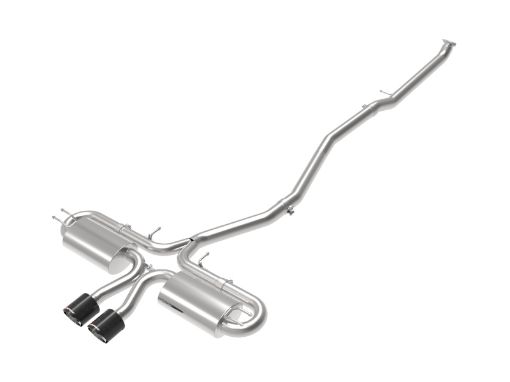 Picture of aFe POWER Takeda 3in 304 SS Cat - Back Exh wCenter Carbon Fiber Tips 17 - 19 Honda Civic Si L4 - 1.5L (t)