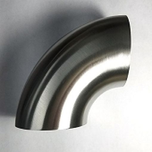 Picture of Stainless Bros 2.25in SS304 90 Degree Elbow 1D 2.25in CLR - 16GA .065in - No Leg Mandrel Bend