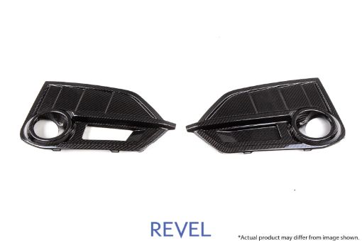 Picture of Revel GT Dry Carbon Front Fog Light Covers (Left Right) 17 - 18 Honda Civic Type - R - 2 Pieces