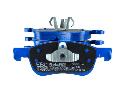 Picture of EBC 04 - 05 Mitsubishi Lancer Evo 8 2.0T (FQ400 wAlcon Caliper) Bluestuff Front Brake Pads