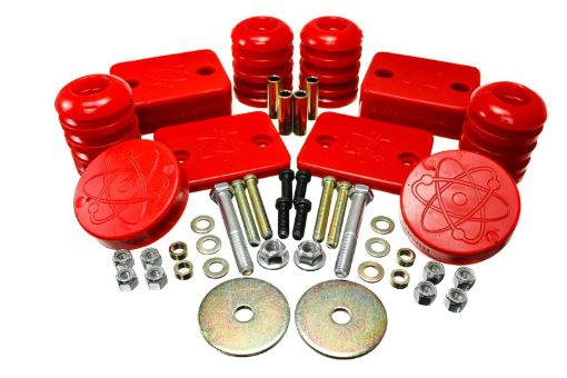 Picture of Energy Suspension 18 - 20 Jeep Wrangler JL Red Front Bump Stop Set (Set of 2)