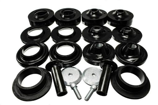 Picture of Energy Suspension 18 Jeep Wrangler JL Black Rock - Flex 2in Adjustable Coil Spacer Set