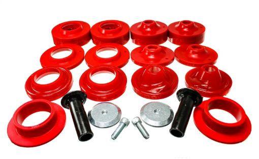 Picture of Energy Suspension 18 Jeep Wrangler JL Red Rock - Flex 2in Adjustable Coil Spacer Set