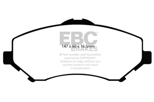 Picture of EBC 08 - 11 Chrysler Town Country 3.3 Extra Duty Front Brake Pads
