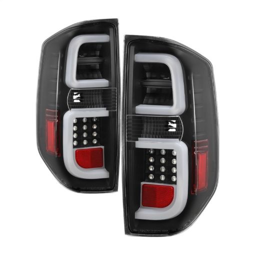 Picture of Spyder Toyota Tundra 2014 - 2016 Light Bar LED Tail Lights All Black ALT - YD - TTU14 - LED - BKV2