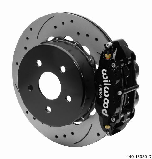 Picture of Wilwood Superlite 4R Rear Brake Kit 14.00 Black 2018 - Up Jeep JL SRP wLines