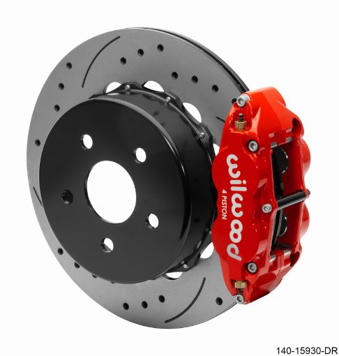 Picture of Wilwood Superlite 4R Rear Brake Kit 14.00 Red 2018 - Up Jeep JL SRP wLines