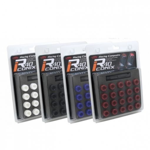 Picture of Project Kics 12X1.50 R40 Iconix Plastic Caps Black - 20 Pcs