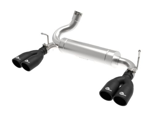 Picture of aFe Vulcan Series 2.5in 304 SS Axle - Back Exhaust Black 07 - 18 Jeep Wrangler (JK) V6 - 3.63.8L