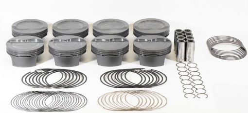 Picture of Mahle MS Piston Set SBF Inv 364cid 4.125in Bore 3.400stk 5.400in Rod .927 Pin - 16cc 9.4 CR Set of 8