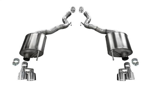 Picture of Corsa 2018 - 2023 Ford Mustang GT Convertible Sport Axle - Back Exhaust w 4in Tips