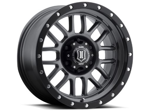 Picture of ICON Alpha 17x8.5 5x5 0mm Offset 4.75in BS 71.5mm Bore Gun Metal Wheel