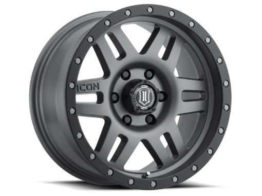 Picture of ICON Six Speed 17x8.5 6x135 6mm Offset 5in BS 94mm Bore Titanium Wheel