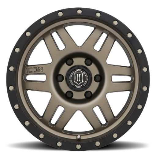 Picture of ICON Six Speed 17x8.5 6x5.5 25mm Offset 5.75in BS 108.1mm Bore Bronze Wheel