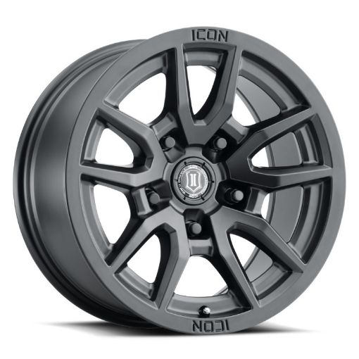 Picture of ICON Vector 5 17x8.5 5x150 25mm Offset 5.75in BS 110.1mm Bore Satin Black Wheel