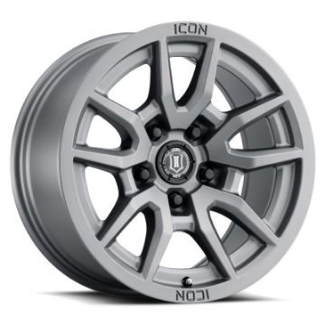 Picture of ICON Vector 5 17x8.5 5x5 - 6mm Offset 4.5in BS 71.5mm Bore Titanium Wheel