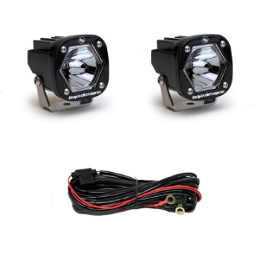 Picture of Baja Designs S1 Spot Laser LED Light w Mounting Bracket Pair