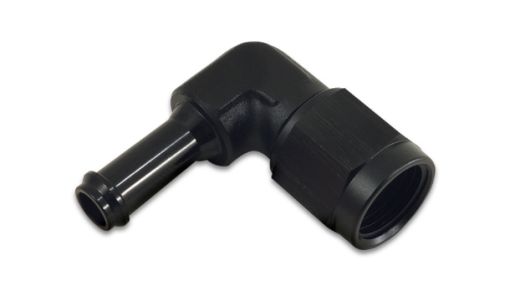 Picture of Vibrant Female - 6AN to 516in Hose Barb 90 Degree Adapter Fitting - Anodized Black