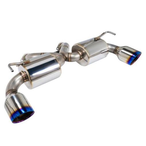 Picture of Remark Nissan 370Z (Z34) V2 Axle Back Exhaust w Burnt Stainless Steel Double Wall Tip